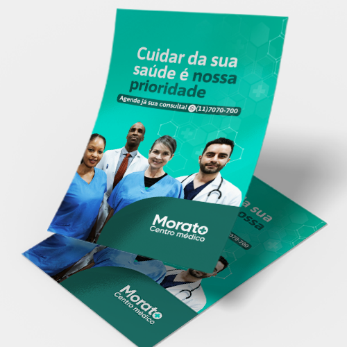 Folheto em Couché