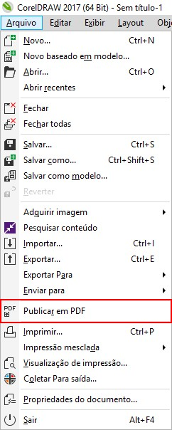 Corel - passo 1