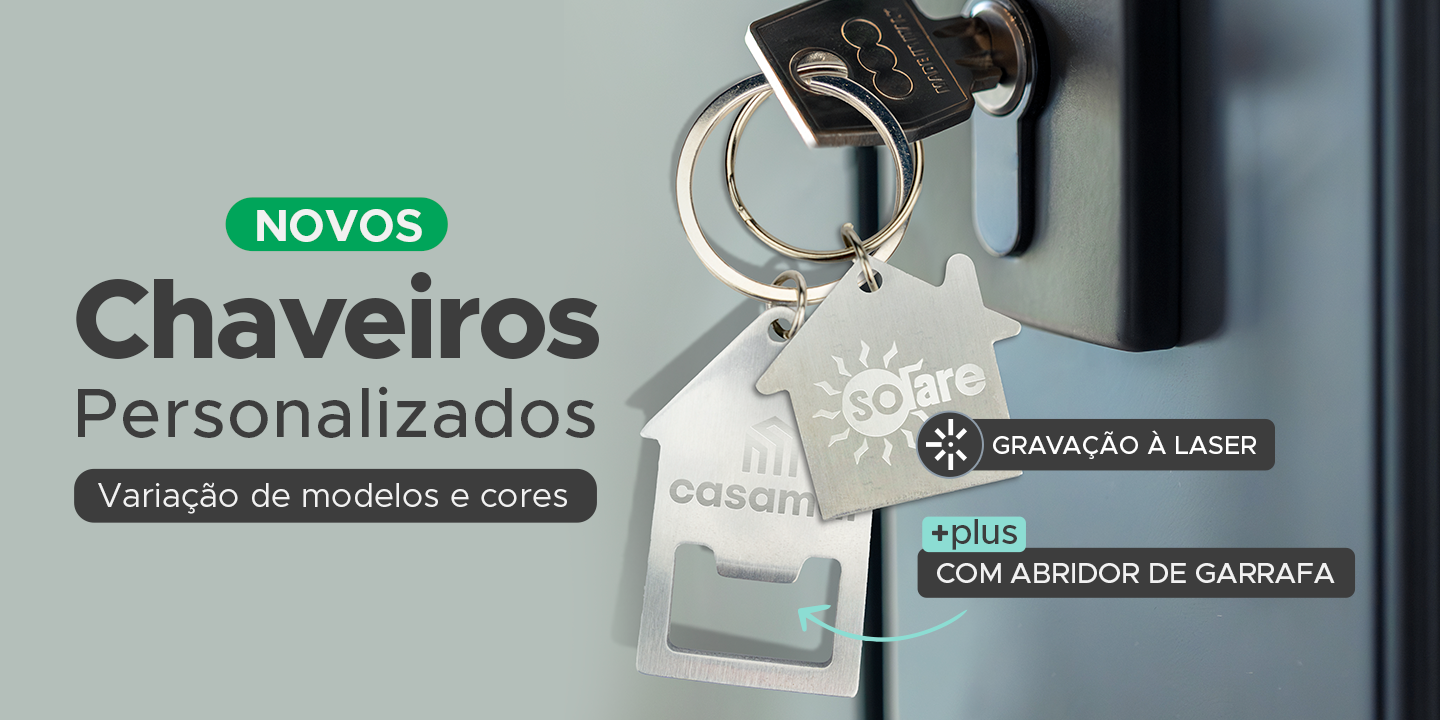 Novos Chaveiros p/ Brindes