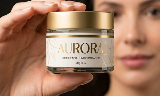 Rótulo personalizado para pote de cosméticos