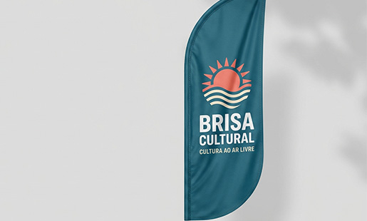 Tecido Wind Banner Personalizado com Impressão Frente e Verso