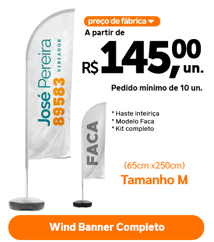 Wind Banner Faca Completo