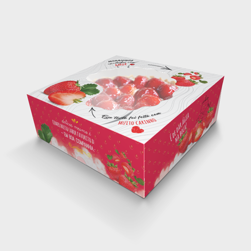 Embalagem para Torta de Morango
