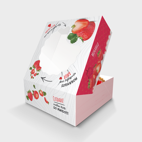 Embalagem para Torta de Morango