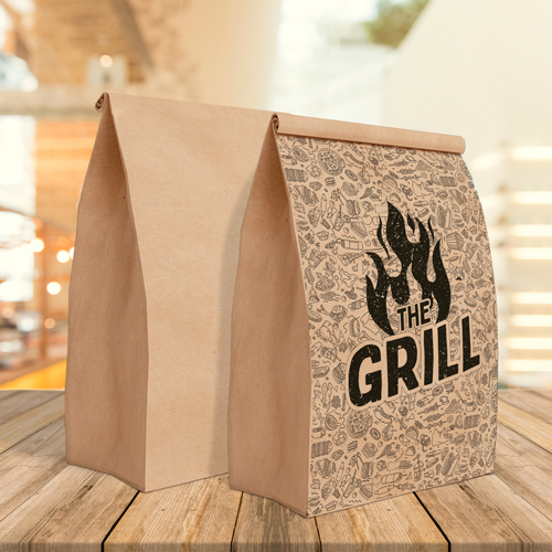 Saco Kraft Delivery Personalizado