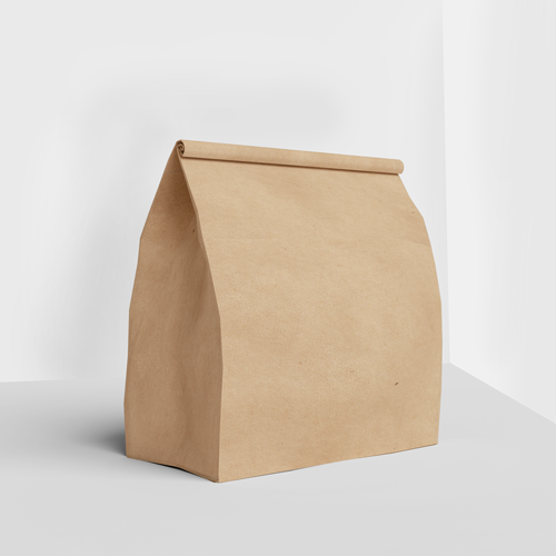 Saco Kraft para Delivery Sem Personalização