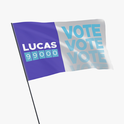 Bandeira em Plástico Política