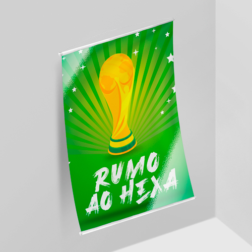 Banner em Lona Brilho Frontlight Copa do Mundo 2022