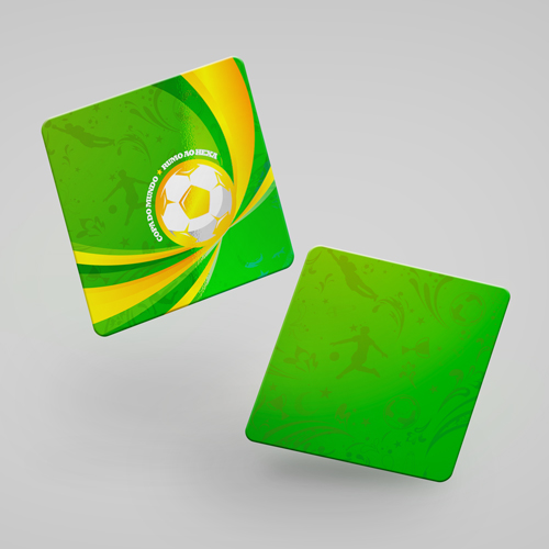 Porta-Copo em Couché Brilho com Verniz Total Frente Copa do Mundo 2022