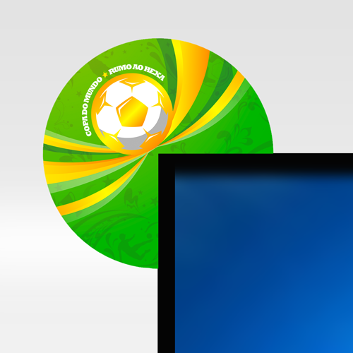 Stopper em PVC Branco Copa do Mundo 2022