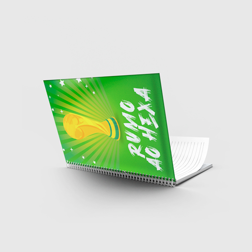 Caderno Capa Dura Copa do Mundo 2022