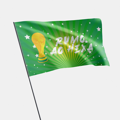 Bandeira em Plástico Copa do Mundo 2022