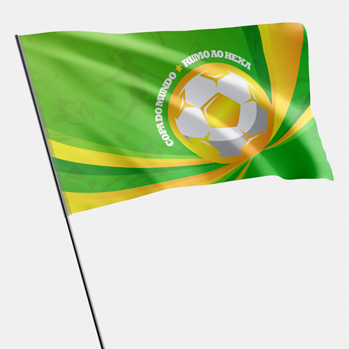 Bandeira em Plástico Copa do Mundo 2022