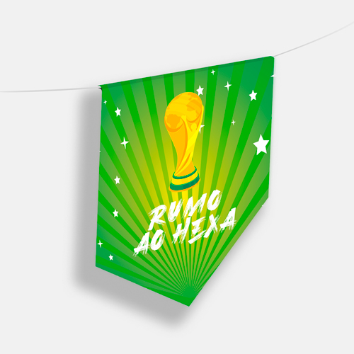 Bandeirola Promocional Copa do Mundo 2022