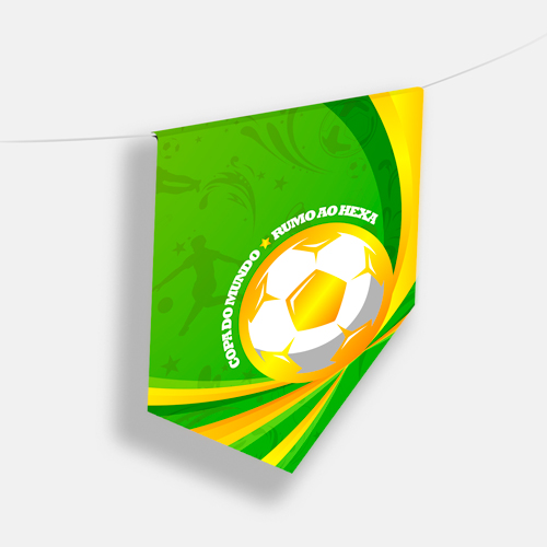 Bandeirola Promocional Copa do Mundo 2022